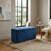 Baul Arcon en Terciopelo Deep Blue (1) Baúl Arcón en Terciopelo